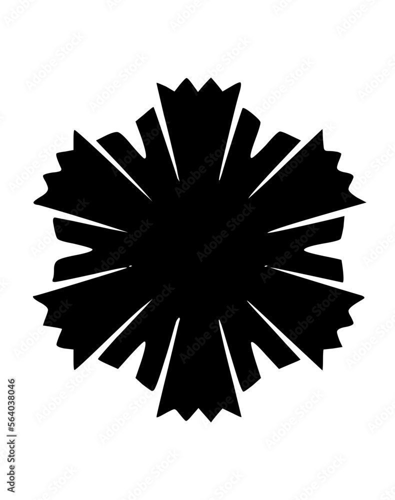 Graphic Snow Flake Icon Graphic Snow Flake Icon