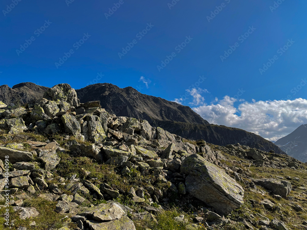 Inside the alpine rocks