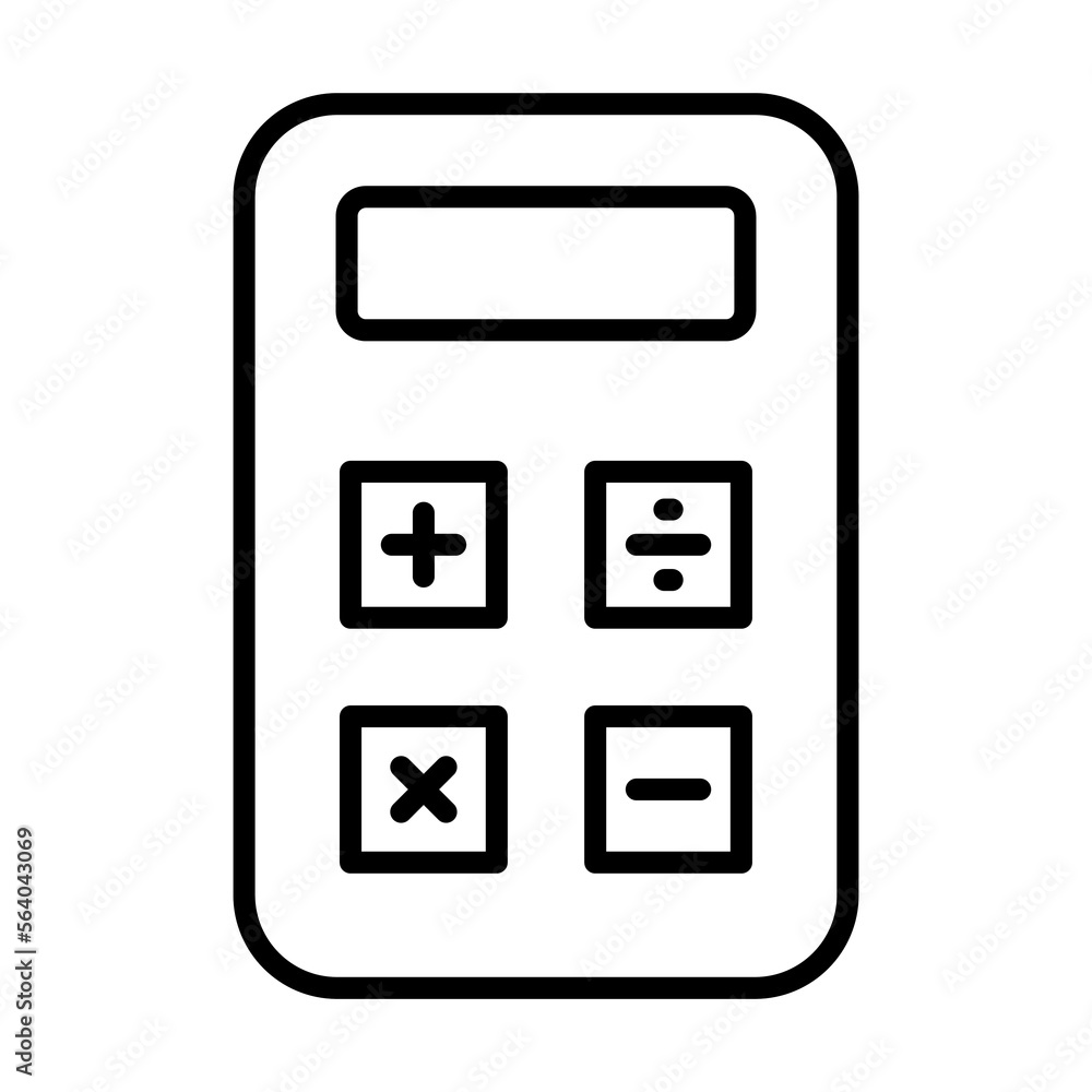 Calculator Icon Logo Design Vector Template Illustration Sign And Symbol Pixels Perfect Calculator Icon Logo Design Vector Template Illustration Sign And Symbol Pixels Perfect