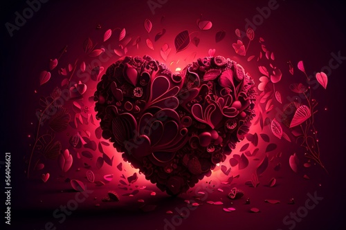 Valentine's day heart desktop wallpaper © Vlad