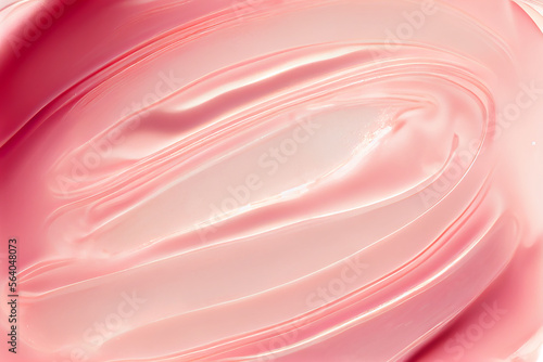 texture of Cosmetic gel on pink background. Serum for face transparent. Beauty Cosmetic Texture .artificial intelligence
