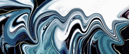 Luxury alcohol ink background with marble texture, deep blue colormix, golden veins, kintsugi design elements, modern fluid art texture, hand drawn painting wallpaper	