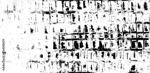 Rough black and white texture vector. Distressed overlay texture. Grunge background. Abstract textured effect. Vector Illustration. Black isolated on white background. EPS10