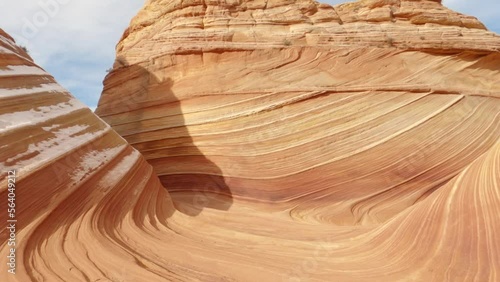 The Wave at Coyote Buttes point of interest in Arizona USA 