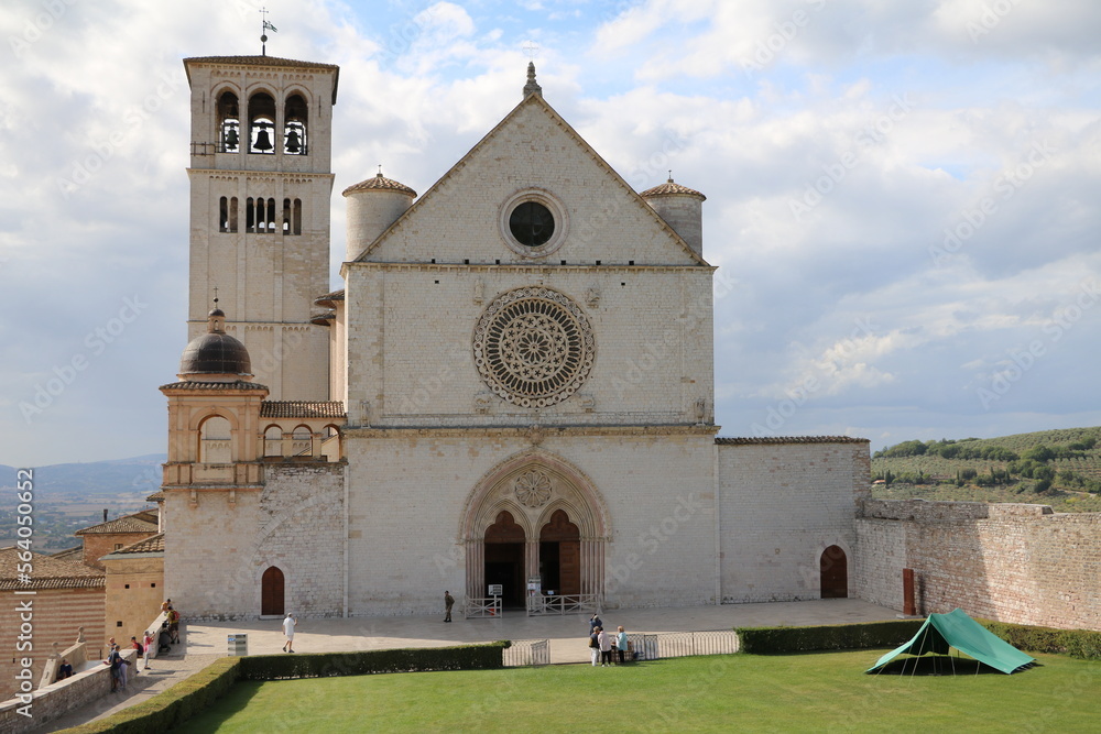 The Basilica di San Francesco d'Assisi in Assisi, Umbria Italy