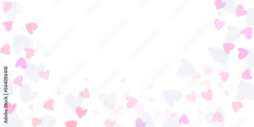pink colorful background with hearts