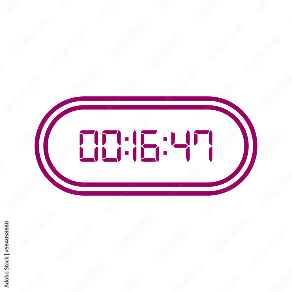 Digital clock number set. Electronic figures. Vector illustration. Digital clock number set. Electronic figures. Vector illustration.