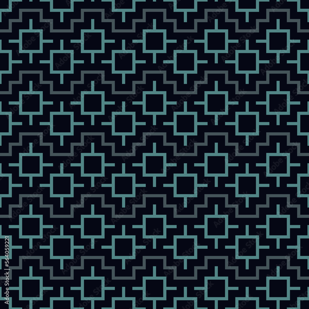 Chakana inca crosses seamless pattern. Ethnic embroidery print. Ornamental folk wallpaper. Native american ornament Chakana inca crosses seamless pattern. Ethnic embroidery print. Ornamental folk wallpaper. Native american ornament