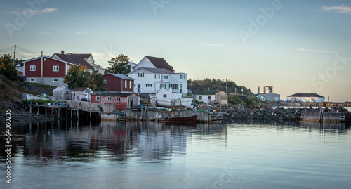 fishing village on the coast of Twillingate Newfoundland © rusty elliott