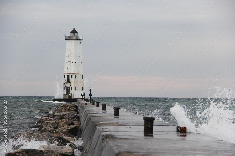 Lighthouse on a breakwater