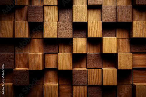 wooden cubes background different texture empty steering wheel © German