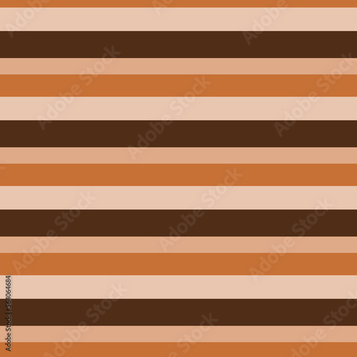 horizontal brown cream dark bar seamless pattern