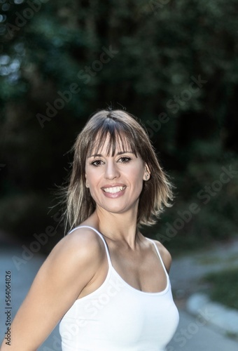 Close up of a woman smiling