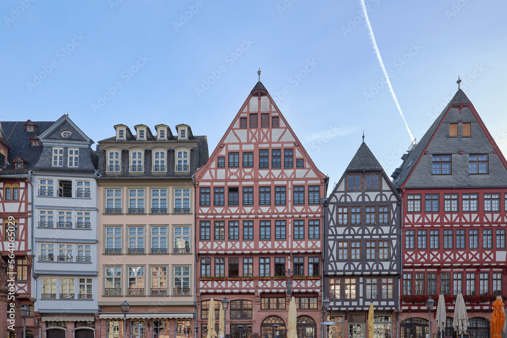 Obraz premium Römemberg Square in the city of Frankfurt, Germany.