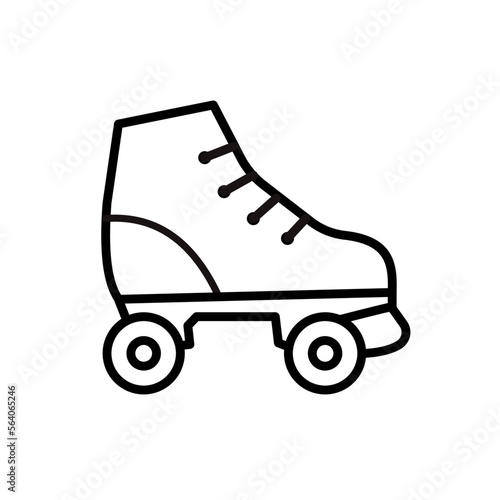 roller skate - vector icon