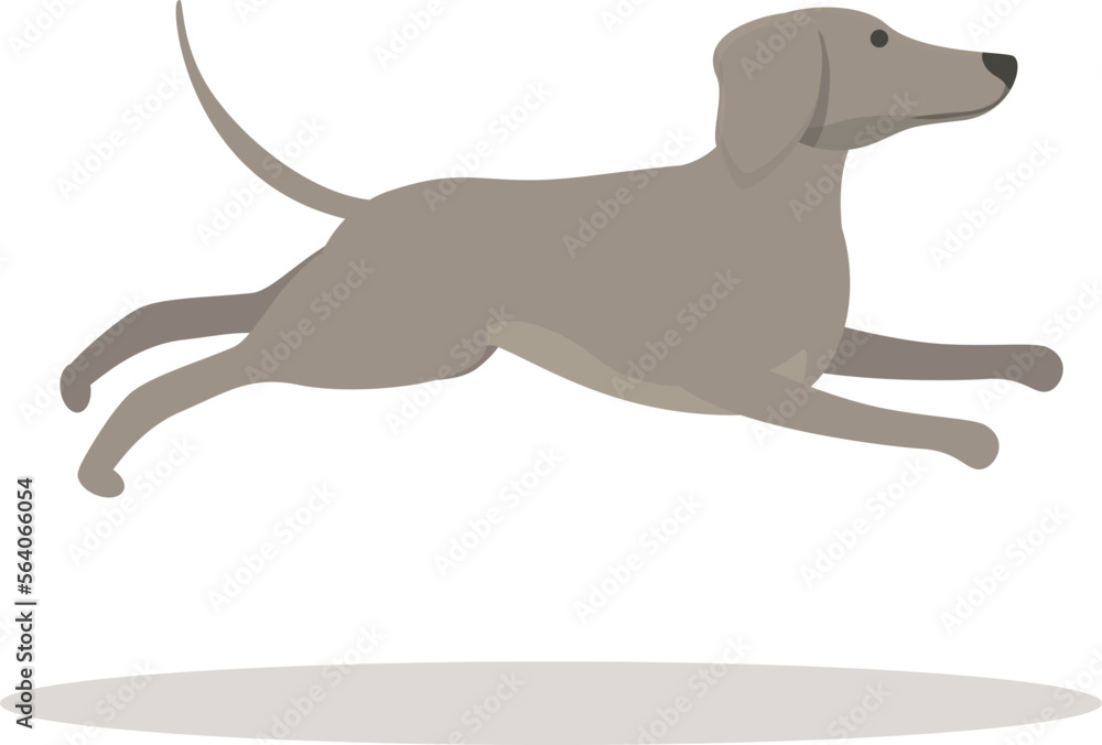 Dog sprint icon cartoon vector. Animal run. Canine puppy