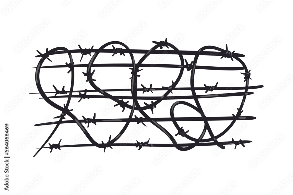 flat black wire fence