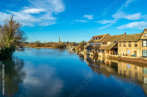 St. Ives town on the banks of Great Ouse River, United Kingdom © vli86