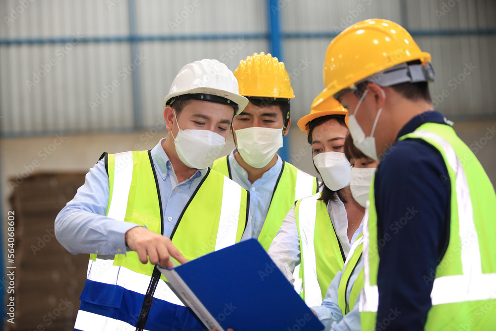 engineer team meeting before working ,Business of the logistic distribution or transportation Industry or shipping business, Container Cargo shipment delivery , import export engineer team meeting before working ,Business of the logistic distribution or transportation Industry or shipping business, Container Cargo shipment delivery , import export