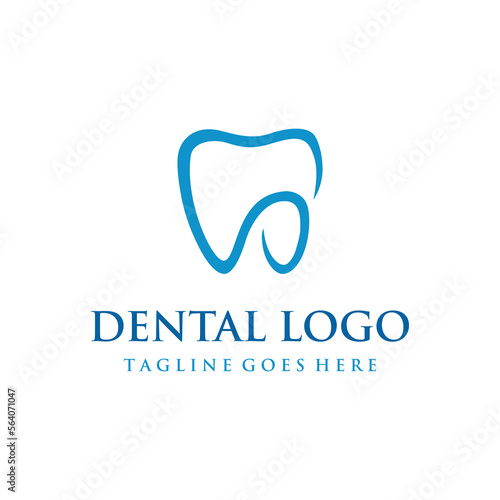Abstract dental logo template design. Dental health  dental care and dental clinic. Logo for health  dentist and clinic.