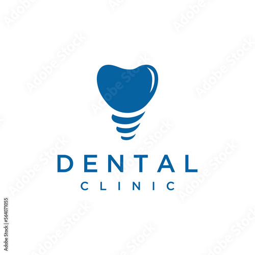 Abstract dental logo template design. Dental health, dental care and dental clinic. Logo for health, dentist and clinic.