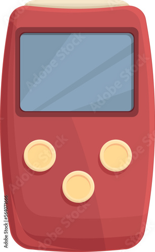 Safety gas detector icon cartoon vector. Portable equipment. Digital device