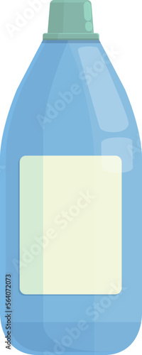 Detergent bottle icon cartoon vector. Liquid product. Label dish