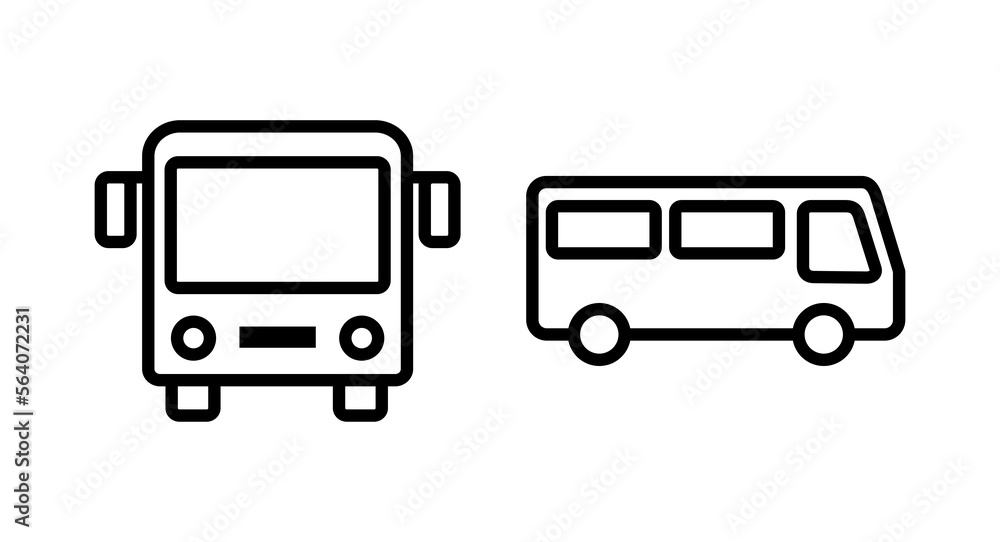 Bus icon vector illustration. bus sign and symbol. transport symbol Bus icon vector illustration. bus sign and symbol. transport symbol