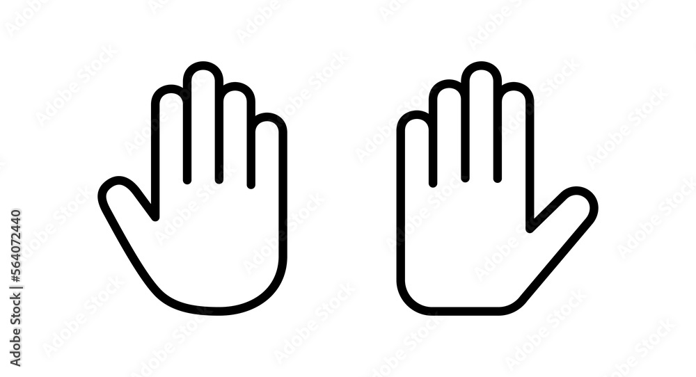 Hand icon vector illustration. hand sign and symbol. hand gesture Hand icon vector illustration. hand sign and symbol. hand gesture