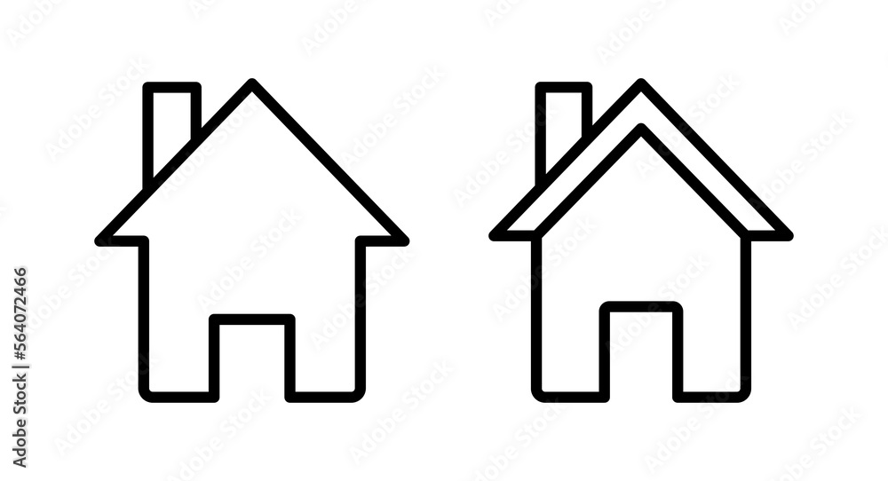 Home icon vector illustration. House sign and symbol