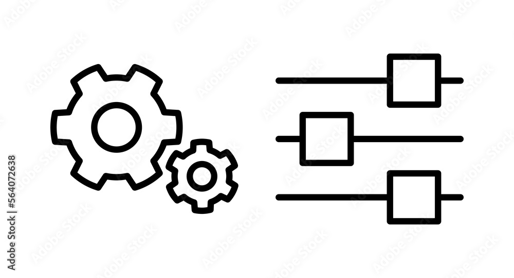 setting Icon vector illustration. Cog settings sign and symbol. Gear Sign setting Icon vector illustration. Cog settings sign and symbol. Gear Sign