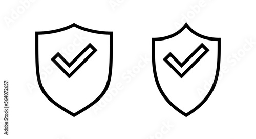 Free Download Shield check mark icon vector illustration. Protection approve sign. Insurance icon - GFXLoad