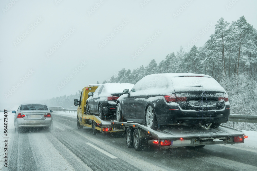 Fototapeta premium Road transport. 