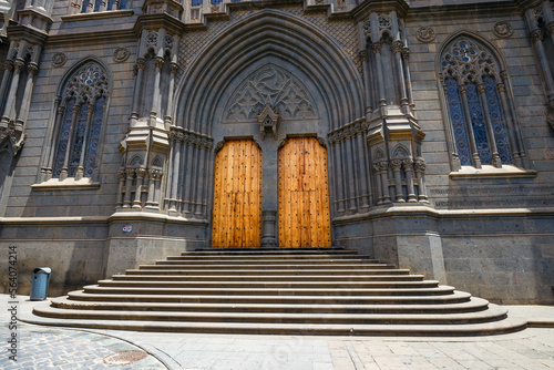 Church of San Juan Bautista, Gothic Cathedral in Arucas, Gran Canaria, Spain.