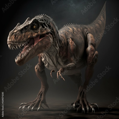 Tyrannosaurus rex dinosaur. Generative AI