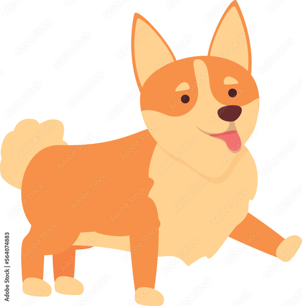 Lovely corgi icon cartoon vector. Royal canine. Puppy breed Lovely corgi icon cartoon vector. Royal canine. Puppy breed