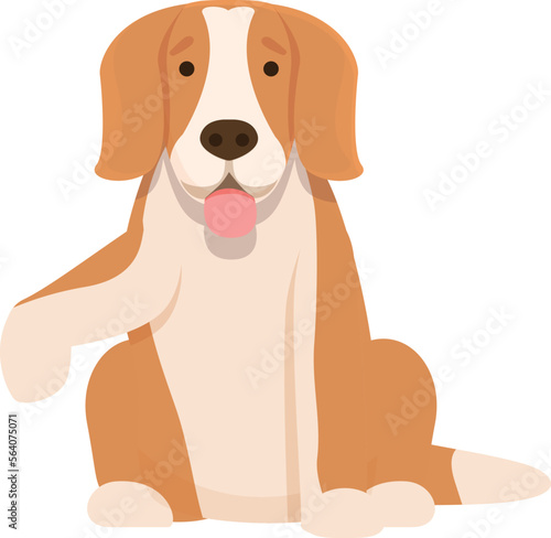 Canine dog icon cartoon vector. Puppy beagle. Cute pose