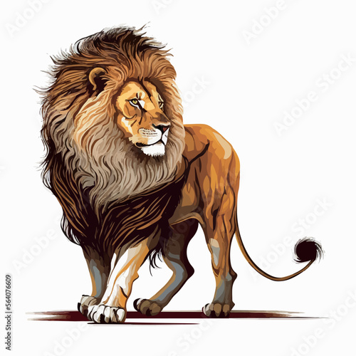 lion cartoon isolated