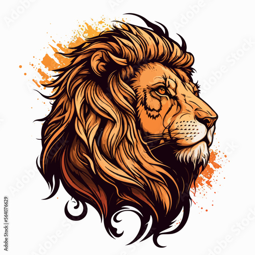 lion head vector