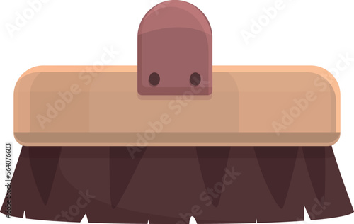 Care brush icon cartoon vector. Spa dry. Spa korean