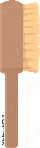 Wood brush icon cartoon vector. Beauty body. Woman spa