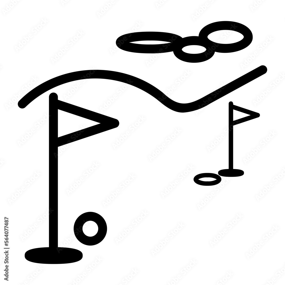 golf field icon golf field icon