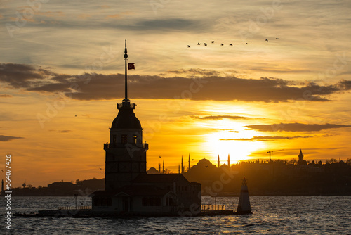 Sunset in the Hagia Sophia (Ayasofya) and Blue Mosque (Sultanahmet) Photo, Eminonu Fatih, Istanbul Turkey