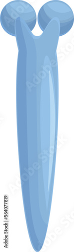Care facial roller icon cartoon vector. Face skin. Stone massager