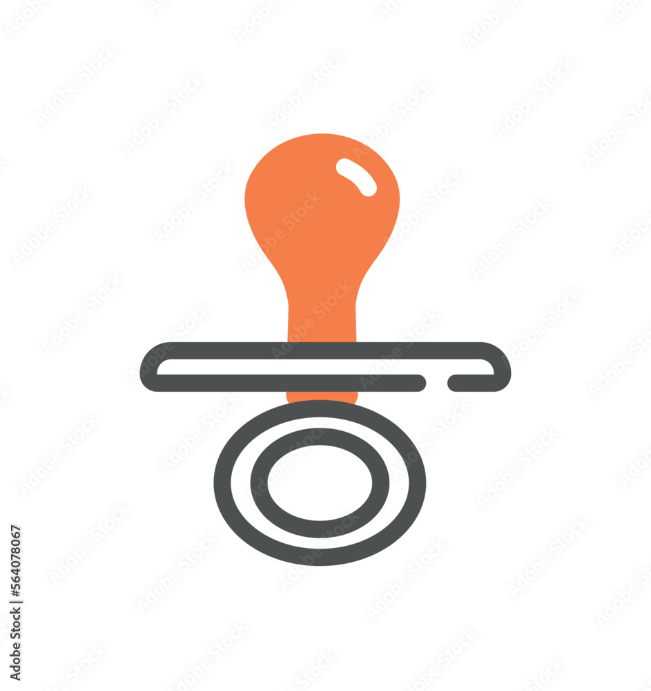 Child pacifier icon. Sticker for social networks and messengers. Inventory for calming children, care and tenderness, toy. Logo for company or organization, branding. Cartoon flat vector illustration Child pacifier icon. Sticker for social networks and messengers. Inventory for calming children, care and tenderness, toy. Logo for company or organization, branding. Cartoon flat vector illustration
