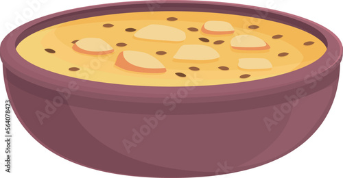 Thai soup icon cartoon vector. Food dish. Meal korean