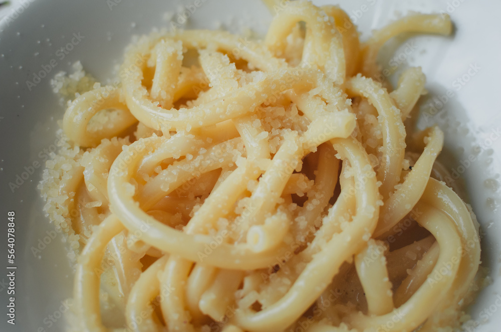 fried noodles on a plate fried noodles on a plate