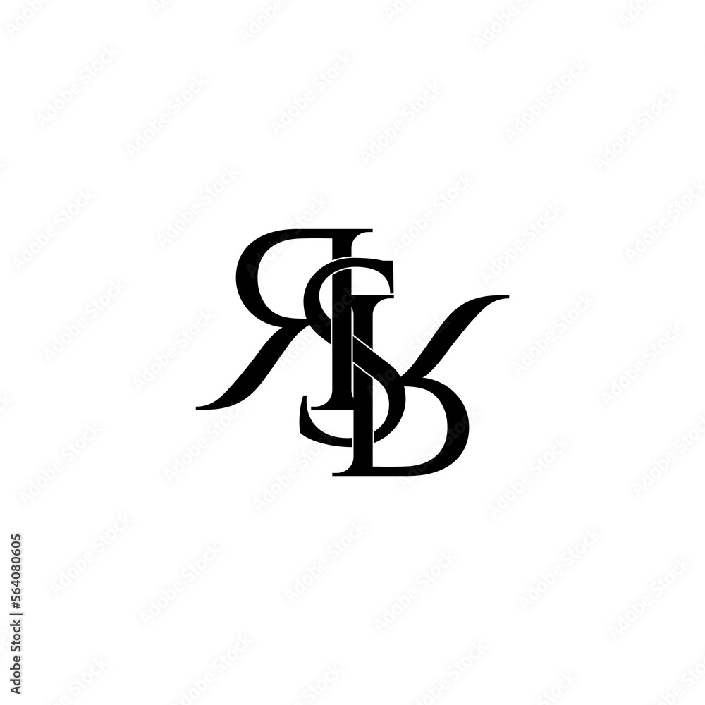 rsr typography letter monogram logo design rsr typography letter monogram logo design