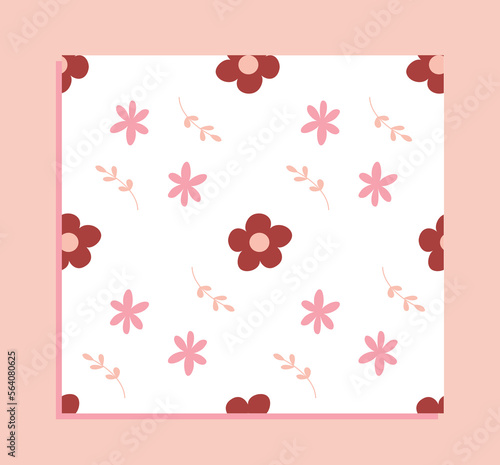 Easter boho seamless patterns. Repeating design element for printing on wrapping paper. Plants, symbol of autumn season. Holiday and festival. Traditions and religion. Cartoon flat vector illustration