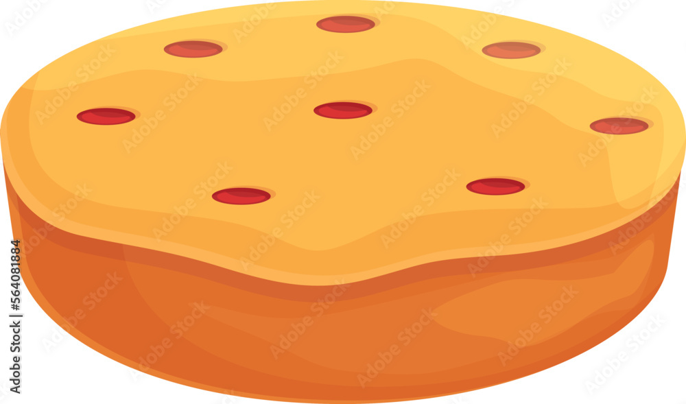 Upside tart icon cartoon vector. Cooking tartin. Sugar tasty Upside tart icon cartoon vector. Cooking tartin. Sugar tasty